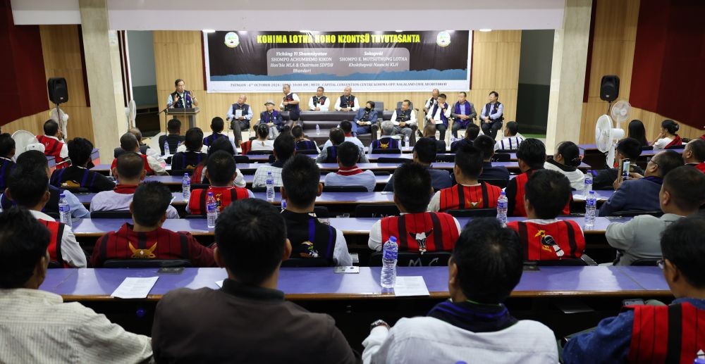 Gathering at KLH’s general meeting in Kohima on October 4.